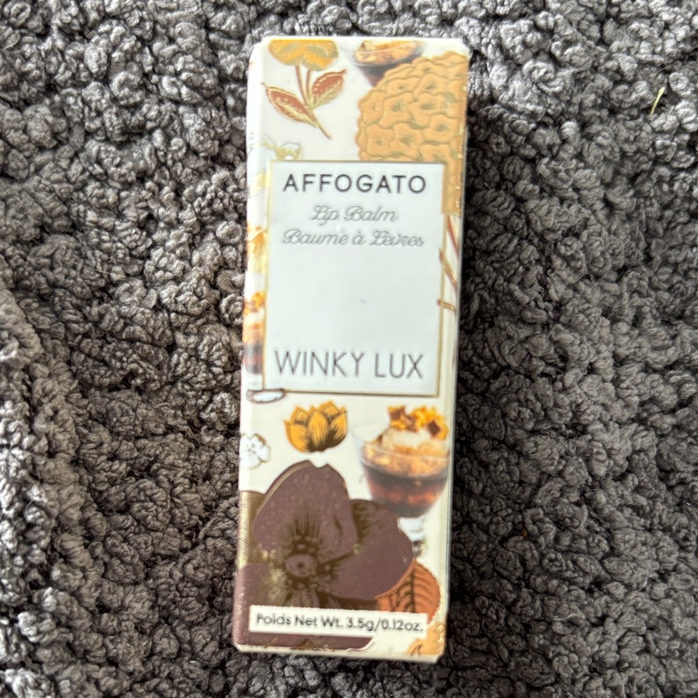 Winky Lux Affogato Lip Balm with Floral Design